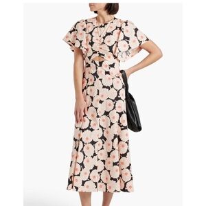 Derek Lam Crosby 10 Romilly Floral Cutout Maxi Dress Size 6